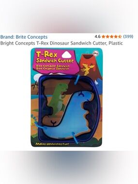 Blue T-Rex Sandwich Cutter